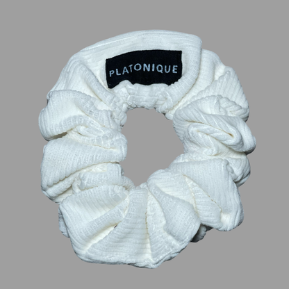 Scrunchies Corduroy White
