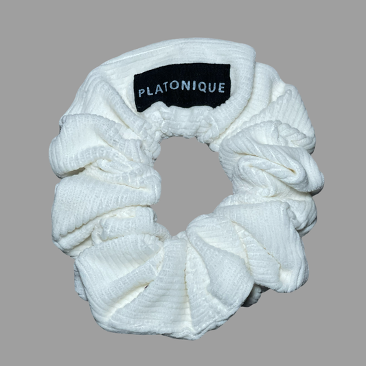 Scrunchies Corduroy White