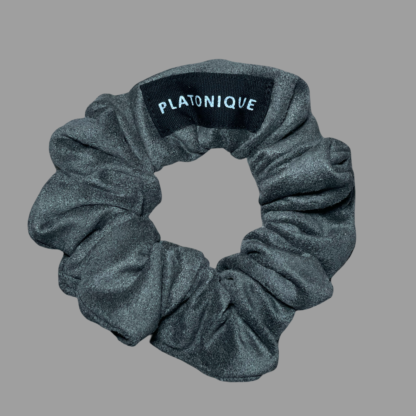 Scrunchies Suede Grey