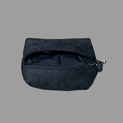 Tiny Dopp Bag Suede Black