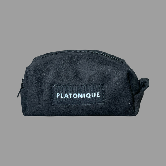 Tiny Dopp Bag Suede Black