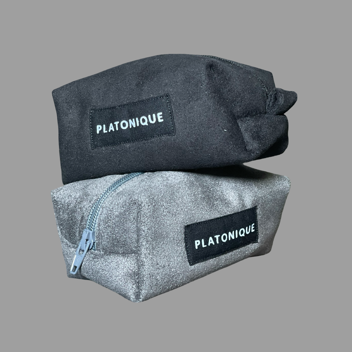 Tiny Dopp Bag Suede Grey